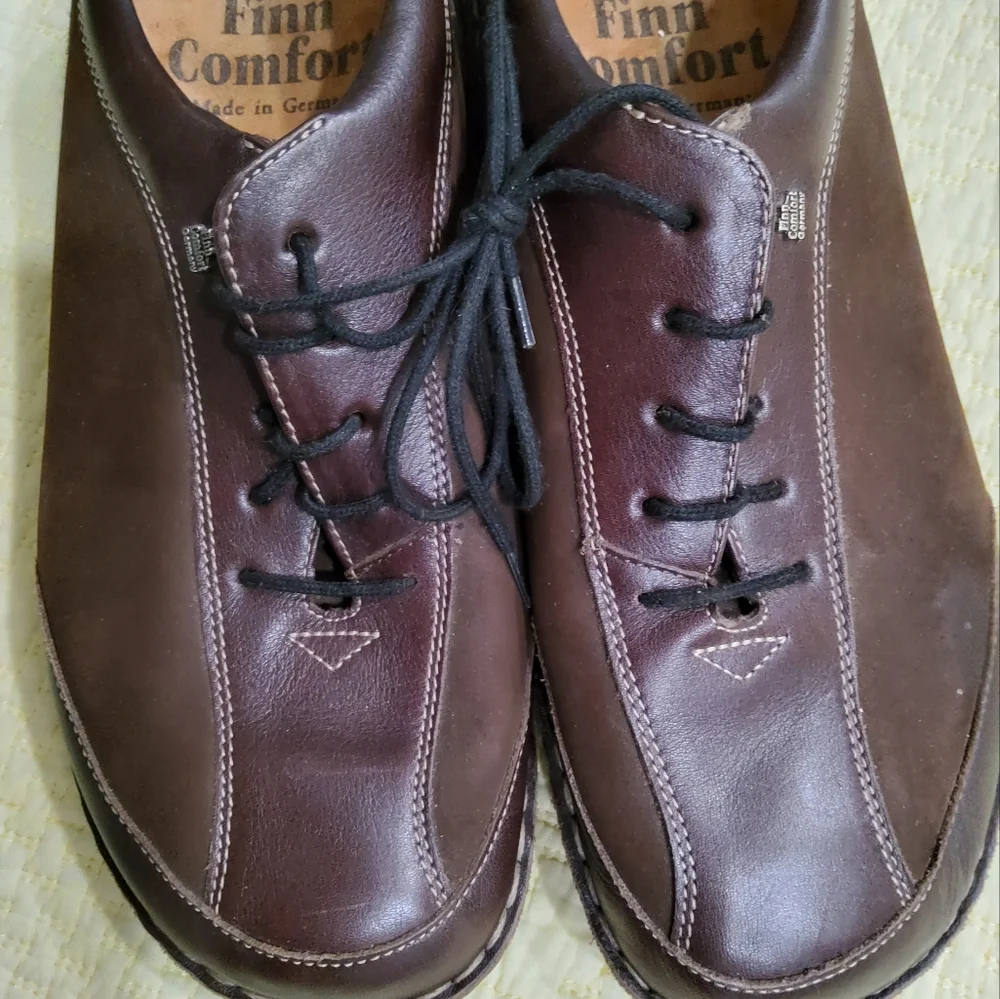 Finn Comfort Germany Hanoi Dark Brown Leather Size D41
